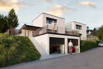 Developerský projekt Hůry u Českých Budějovic - 7 rodinných domů na klíč, s 2 park. stáními, dokončeným interiérem, exteriérem a mnoho dalšího...