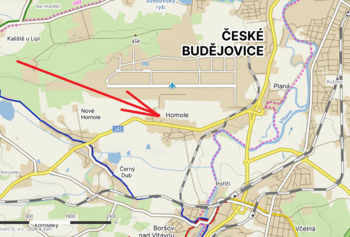 Rekreační pozemky Homole u Českých Budějovic