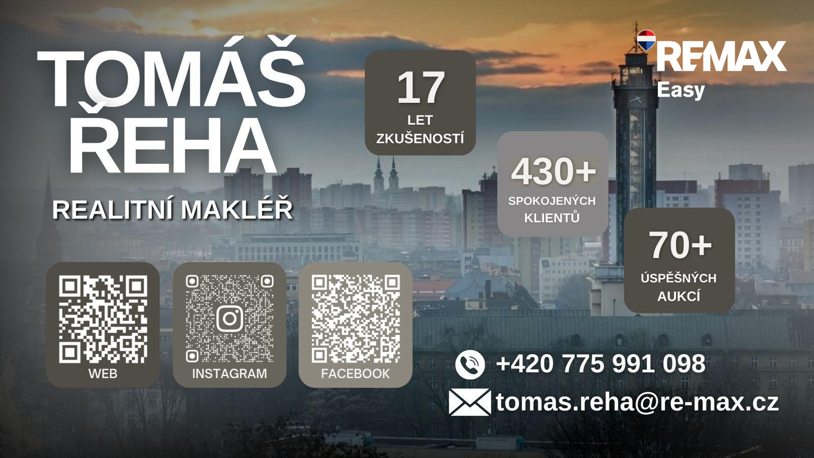 Více než 17 let zkušeností v realitách