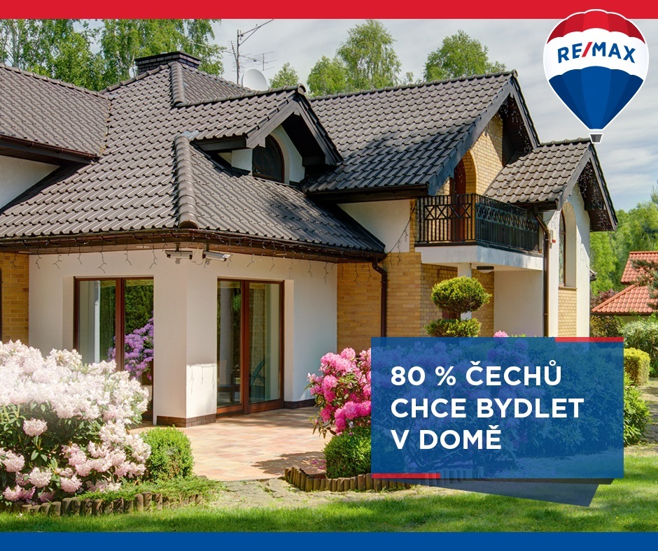80% Čechů chce bydlet v domě