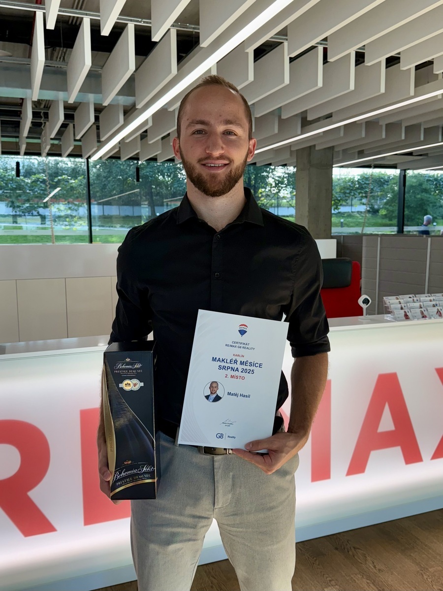 2. místo - Makléř měsíce srpna 2025