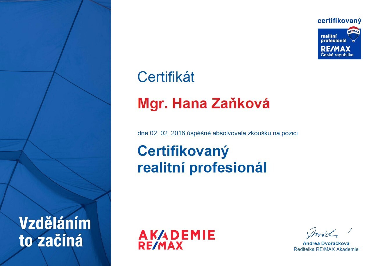 certifikovaný realitní profesionál