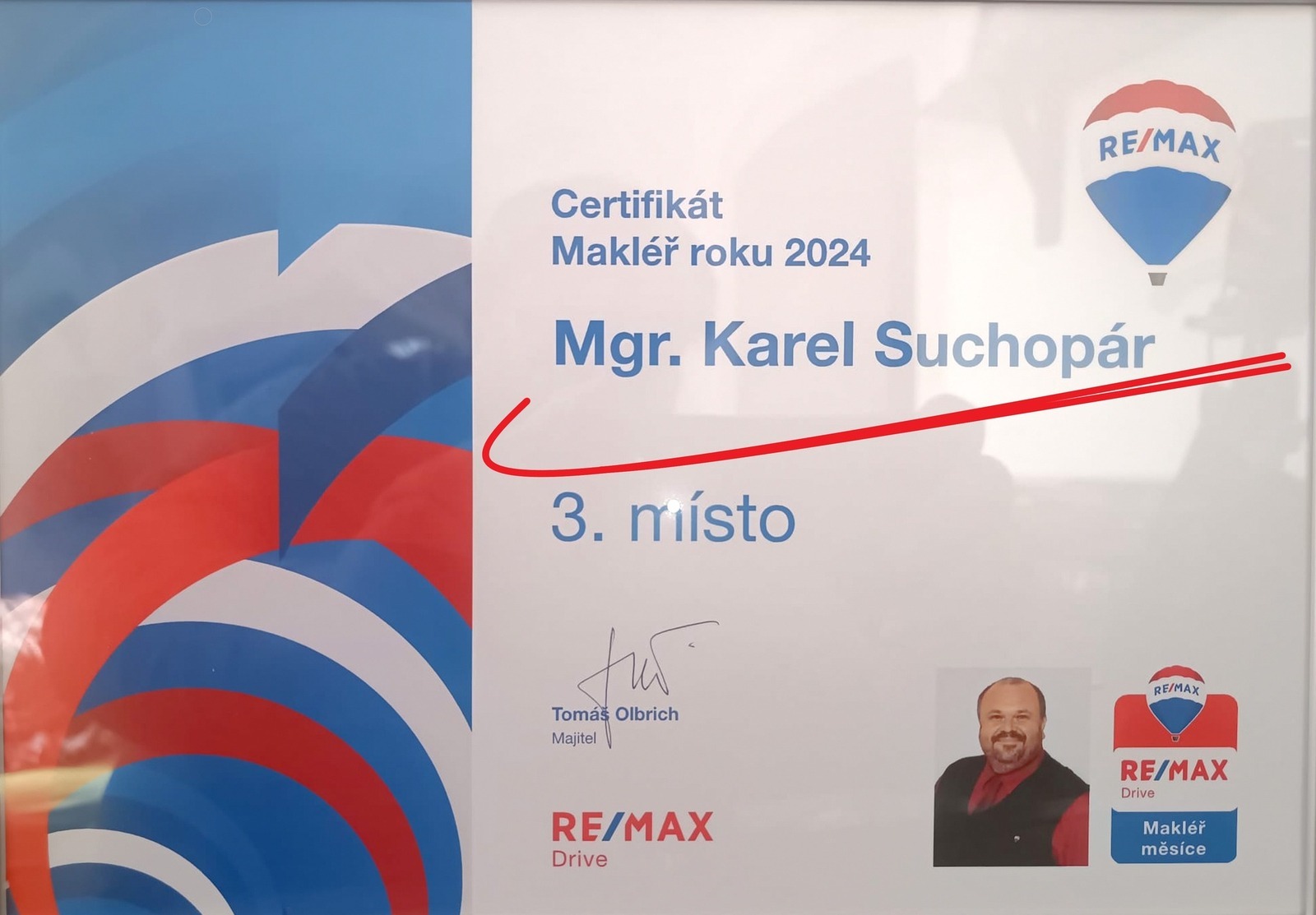 Makléř roku 2024, 3. místo; makléř měsíce