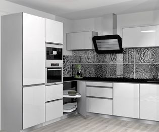 Vizualizace - kuchyňský kout - Prodej bytu 2+1 v osobním vlastnictví 57 m², Brno