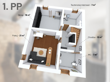 sklep - Prodej domu 120 m², Jesenice