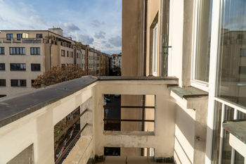 Balkon - Pronájem bytu 4+1 v osobním vlastnictví 138 m², Praha 3 - Vinohrady