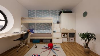 Dětský pokoj - Prodej bytu 4+kk v osobním vlastnictví 118 m², Brno
