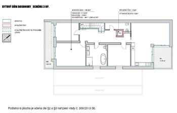 Dispozice bytu - Prodej bytu 4+kk v osobním vlastnictví 118 m², Brno
