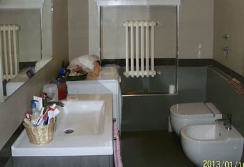 Koupelna - Prodej bytu 3+kk v osobním vlastnictví 66 m², Trezzo sull'Adda