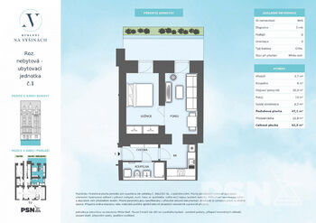 Prodej bytu 2+kk v osobním vlastnictví 63 m², Praha 7 - Bubeneč