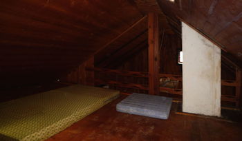 V podkroví je potom prostor na spaní ... - Prodej chaty / chalupy 50 m², Plasy