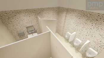 Pánské WC - Pronájem kancelářských prostor 277 m², Opava
