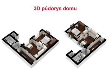Půdorys - Prodej domu 43 m², Budyně nad Ohří