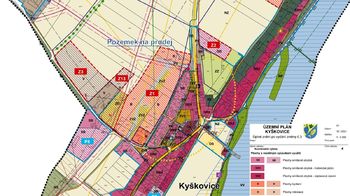 Část Územního Plánu obce Kyškovice - Prodej pozemku 889 m², Kyškovice