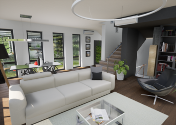 obývací pokoj - Prodej domu 207 m², Řevnice