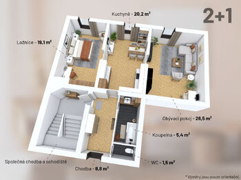 Prodej bytu 2+1 v osobním vlastnictví 109 m², Litoměřice