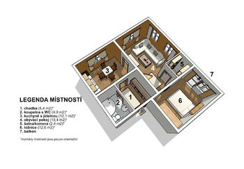 Prodej bytu 2+1 v osobním vlastnictví 60 m², Vrchlabí