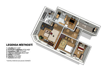 Prodej bytu 4+1 v osobním vlastnictví 114 m², Kořenov