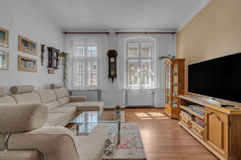 Obývací pokoj - Prodej bytu 2+1 v osobním vlastnictví 76 m², Olomouc 