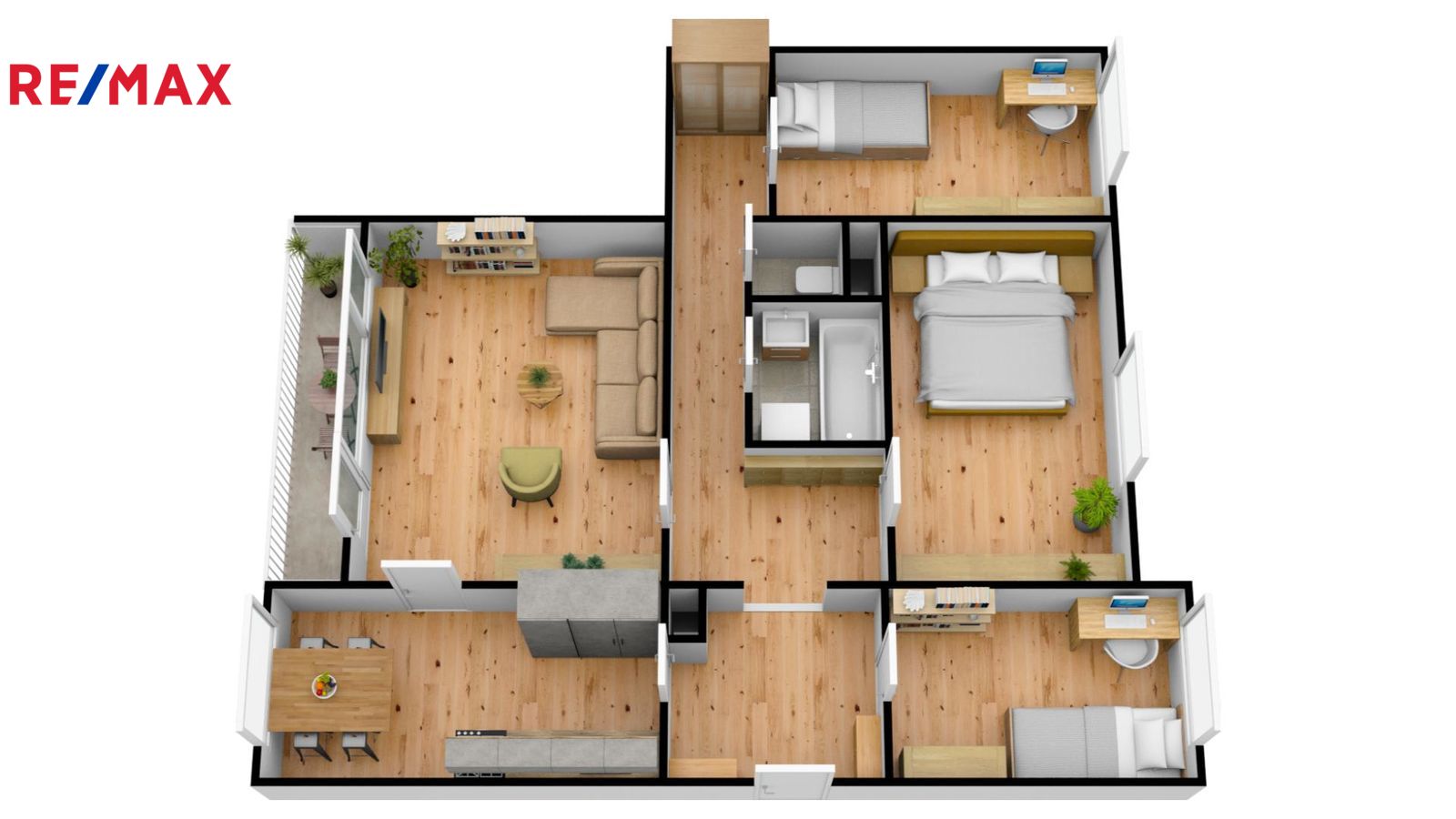 Prodej bytu 4+1 v družstevním vlastnictví, 78 m2, Teplice