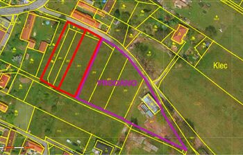 Prodej pozemku 1271 m², Klec