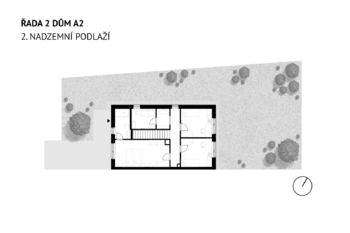 půdorys 2NP - Prodej domu 137 m², Milovice