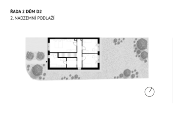 2.NP_půdorys 2D - Prodej domu 138 m², Milovice