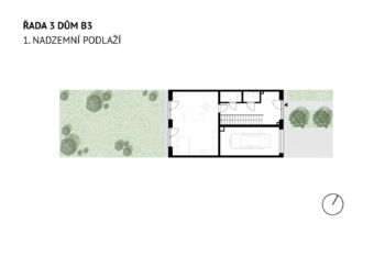 1.NP_půdorys 2D - Prodej domu 138 m², Milovice