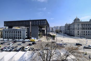 pohled z balkónu - Pronájem kancelářských prostor 311 m², Praha 1 - Nové Město