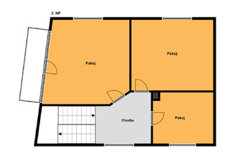 Plánek 2.NP - Prodej domu 140 m², Český Brod