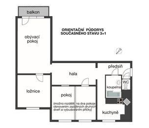 Prodej bytu 4+1 v osobním vlastnictví 82 m², Strakonice