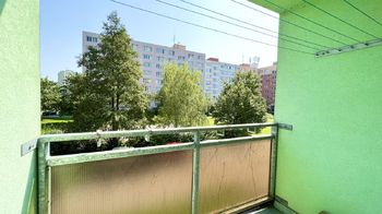 Balkón - orientace na východ - Prodej bytu 3+1 v družstevním vlastnictví 63 m², Ostrava