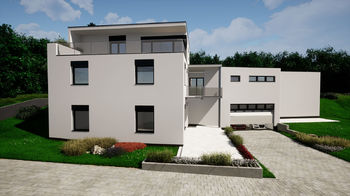 Vizualizace varianty domu - Prodej pozemku 2356 m², Březová-Oleško