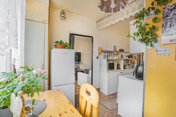 Kuchyně. - Prodej bytu 2+1 v družstevním vlastnictví 59 m², Nová Včelnice