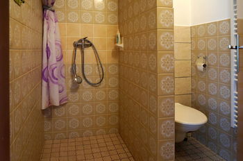 Koupena se sprchovým koutem a WC, 1.NP - Prodej domu 220 m², Hustopeče