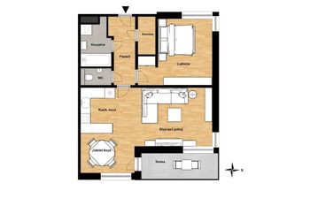 Prodej bytu 2+kk v osobním vlastnictví 56 m², Zbuzany