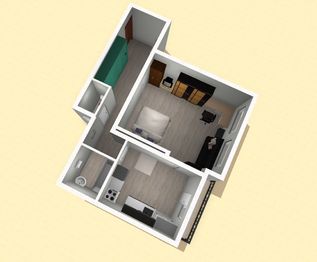Pronájem bytu 1+1 v osobním vlastnictví 48 m², Praha 8 - Libeň
