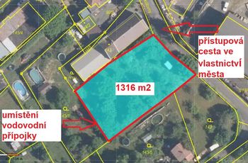 Prodej pozemku 1316 m², Děčín