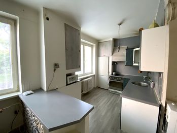 obývací pokoj s kuchyňským koutem - Prodej bytu 2+1 v osobním vlastnictví 53 m², Plzeň