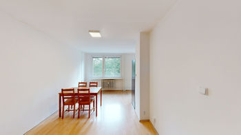 obývací pokoj s jídelním koutem - Prodej bytu 3+kk v družstevním vlastnictví 71 m², Praha 4 - Hodkovičky