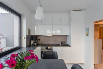 Obytný prostor - Prodej bytu 1+kk v osobním vlastnictví 39 m², Brno