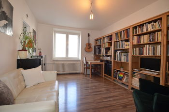 Obývací pokoj - Prodej bytu 2+1 v osobním vlastnictví 54 m², Brno