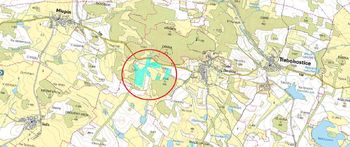 Snímek pozemků z katastrální mapy - Prodej pozemku 114453 m², Třebohostice