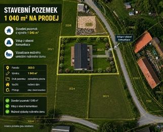 Prodej pozemku 1040 m², Hořice