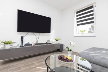 Obývací pokoj - Prodej bytu 4+kk v osobním vlastnictví 81 m², Straškov-Vodochody