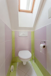 Samostatné WC lze větrat oknem. - Prodej bytu 3+kk v družstevním vlastnictví 69 m², Brno