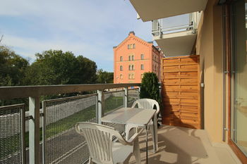 výhled z balkonu - Prodej bytu 1+kk v osobním vlastnictví 45 m², Plzeň