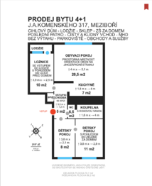 Prodej bytu 4+1 v osobním vlastnictví 71 m², Meziboří