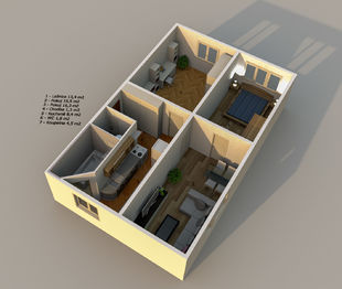 Prodej bytu 3+1 v osobním vlastnictví 64 m², Hora Svatého Šebestiána