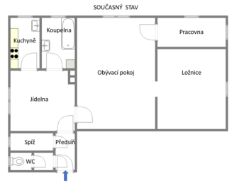 Prodej bytu 4+1 v osobním vlastnictví 73 m², Praha 6 - Břevnov